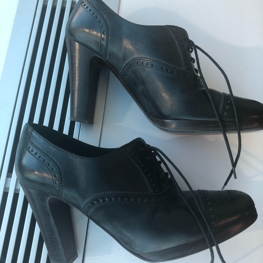 J. Crew High Heeled Oxfords